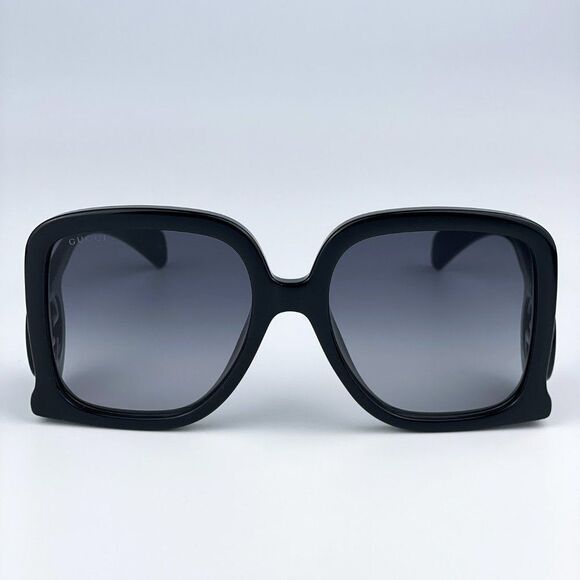 NEW Gucci GG1326S 001 Black Grey Gradient Oversized Square Women Sunglasses main image 10